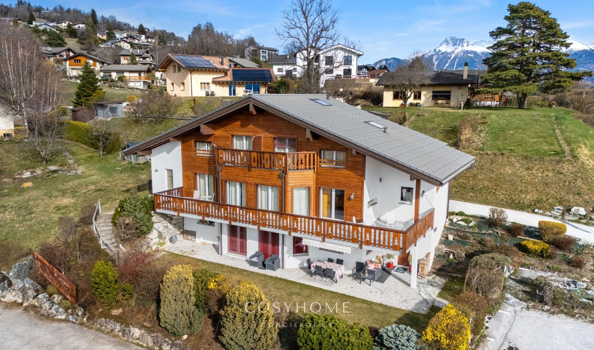 Chalet Des Alpes - Sunset View - Кранс Монтана Екстериор снимка